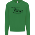 Dinghy Rapids White Water Rafting Whitewater Mens Sweatshirt Jumper Irish Green