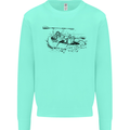 Dinghy Rapids White Water Rafting Whitewater Mens Sweatshirt Jumper Peppermint