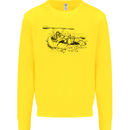 Dinghy Rapids White Water Rafting Whitewater Mens Sweatshirt Jumper Yellow