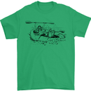 Dinghy Rapids White Water Rafting Whitewater Mens T-Shirt 100% Cotton Irish Green