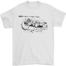 Dinghy Rapids White Water Rafting Whitewater Mens T-Shirt 100% Cotton White