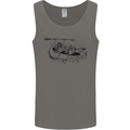 Dinghy Rapids White Water Rafting Whitewater Mens Vest Tank Top Charcoal
