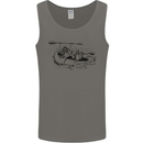 Dinghy Rapids White Water Rafting Whitewater Mens Vest Tank Top Charcoal