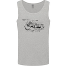Dinghy Rapids White Water Rafting Whitewater Mens Vest Tank Top Sports Grey
