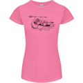 Dinghy Rapids White Water Rafting Whitewater Womens Petite Cut T-Shirt Azalea