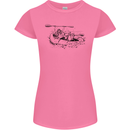 Dinghy Rapids White Water Rafting Whitewater Womens Petite Cut T-Shirt Azalea