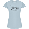Dinghy Rapids White Water Rafting Whitewater Womens Petite Cut T-Shirt Light Blue
