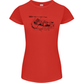 Dinghy Rapids White Water Rafting Whitewater Womens Petite Cut T-Shirt Red