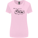 Dinghy Rapids White Water Rafting Whitewater Womens Wider Cut T-Shirt Light Pink