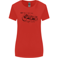 Dinghy Rapids White Water Rafting Whitewater Womens Wider Cut T-Shirt Red