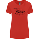 Dinghy Rapids White Water Rafting Whitewater Womens Wider Cut T-Shirt Red