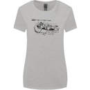 Dinghy Rapids White Water Rafting Whitewater Womens Wider Cut T-Shirt Sports Grey