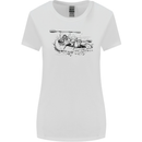 Dinghy Rapids White Water Rafting Whitewater Womens Wider Cut T-Shirt White