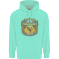 Dinosaur Abduction Aliens UFO T-Rex Childrens Kids Hoodie Peppermint