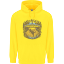 Dinosaur Abduction Aliens UFO T-Rex Childrens Kids Hoodie Yellow