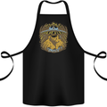 Dinosaur Abduction Aliens UFO T-Rex Cotton Apron 100% Organic Black