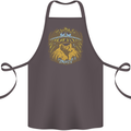 Dinosaur Abduction Aliens UFO T-Rex Cotton Apron 100% Organic Dark Grey