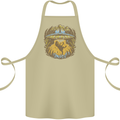 Dinosaur Abduction Aliens UFO T-Rex Cotton Apron 100% Organic Khaki
