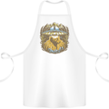 Dinosaur Abduction Aliens UFO T-Rex Cotton Apron 100% Organic White