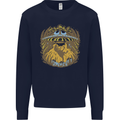 Dinosaur Abduction Aliens UFO T-Rex Kids Sweatshirt Jumper Navy Blue