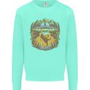 Dinosaur Abduction Aliens UFO T-Rex Kids Sweatshirt Jumper Peppermint