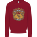 Dinosaur Abduction Aliens UFO T-Rex Kids Sweatshirt Jumper Red