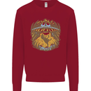 Dinosaur Abduction Aliens UFO T-Rex Kids Sweatshirt Jumper Red