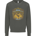 Dinosaur Abduction Aliens UFO T-Rex Kids Sweatshirt Jumper Storm Grey