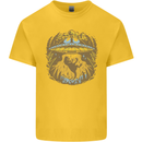 Dinosaur Abduction Aliens UFO T-Rex Kids T-Shirt Childrens Yellow