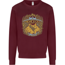 Dinosaur Abduction Aliens UFO T-Rex Mens Sweatshirt Jumper Maroon