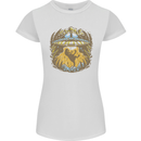 Dinosaur Abduction Aliens UFO T-Rex Womens Petite Cut T-Shirt White