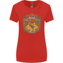 Dinosaur Abduction Aliens UFO T-Rex Womens Wider Cut T-Shirt Red