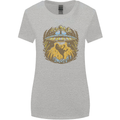 Dinosaur Abduction Aliens UFO T-Rex Womens Wider Cut T-Shirt Sports Grey