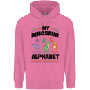 Dinosaur Alphabet Achelousaurus Barosaurus Mens 80% Cotton Hoodie Azelea