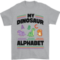 Dinosaur Alphabet Achelousaurus Barosaurus Mens T-Shirt 100% Cotton Sports Grey