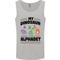 Dinosaur Alphabet Achelousaurus Barosaurus Mens Vest Tank Top Sports Grey