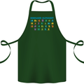 Dinosaur Alphabet T-Rex Velociraptor Cotton Apron 100% Organic Forest Green