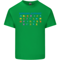 Dinosaur Alphabet T-Rex Velociraptor Mens Cotton T-Shirt Tee Top Irish Green