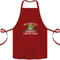 Dinosaur Coming Soon New Baby Pregnancy Cotton Apron 100% Organic Maroon
