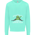Dinosaur Coming Soon New Baby Pregnancy Mens Sweatshirt Jumper Peppermint