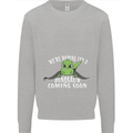 Dinosaur Coming Soon New Baby Pregnancy Mens Sweatshirt Jumper Sports Grey