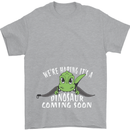 Dinosaur Coming Soon New Baby Pregnancy Mens T-Shirt 100% Cotton Sports Grey