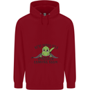 Dinosaur Coming Soon New Baby Pregnancy Pregnant Childrens Kids Hoodie Red