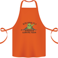 Dinosaur Coming Soon New Baby Pregnancy Pregnant Cotton Apron 100% Organic Orange