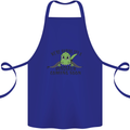 Dinosaur Coming Soon New Baby Pregnancy Pregnant Cotton Apron 100% Organic Royal Blue
