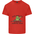 Dinosaur Coming Soon New Baby Pregnancy Pregnant Kids T-Shirt Childrens Red