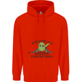 Dinosaur Coming Soon New Baby Pregnancy Pregnant Mens 80% Cotton Hoodie Bright Red