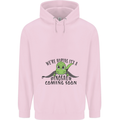 Dinosaur Coming Soon New Baby Pregnancy Pregnant Mens 80% Cotton Hoodie Light Pink