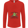 Dinosaur Coming Soon New Baby Pregnancy Pregnant Mens Long Sleeve T-Shirt Red