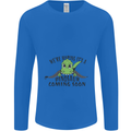 Dinosaur Coming Soon New Baby Pregnancy Pregnant Mens Long Sleeve T-Shirt Royal Blue